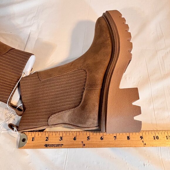 Universal Thread Women’s Memory Foam Tan Kyrie Boots Size 6.5 Faux Suede - Picture 11 of 12